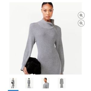 2 Scoop collared Sweater Dresses